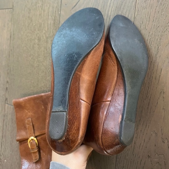 Steve Madden Intyce Cognac and Black Leather Boot Bundle- size 7 - Picture 3 of 7